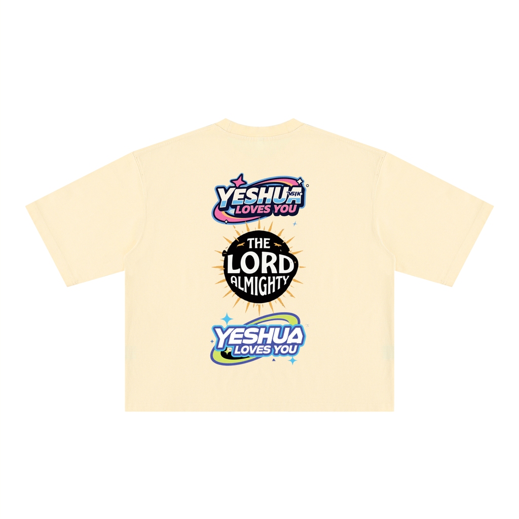 YESHUA: BOY/GIRL Heavyweight Mineral Wash Boxy T-Shirt
