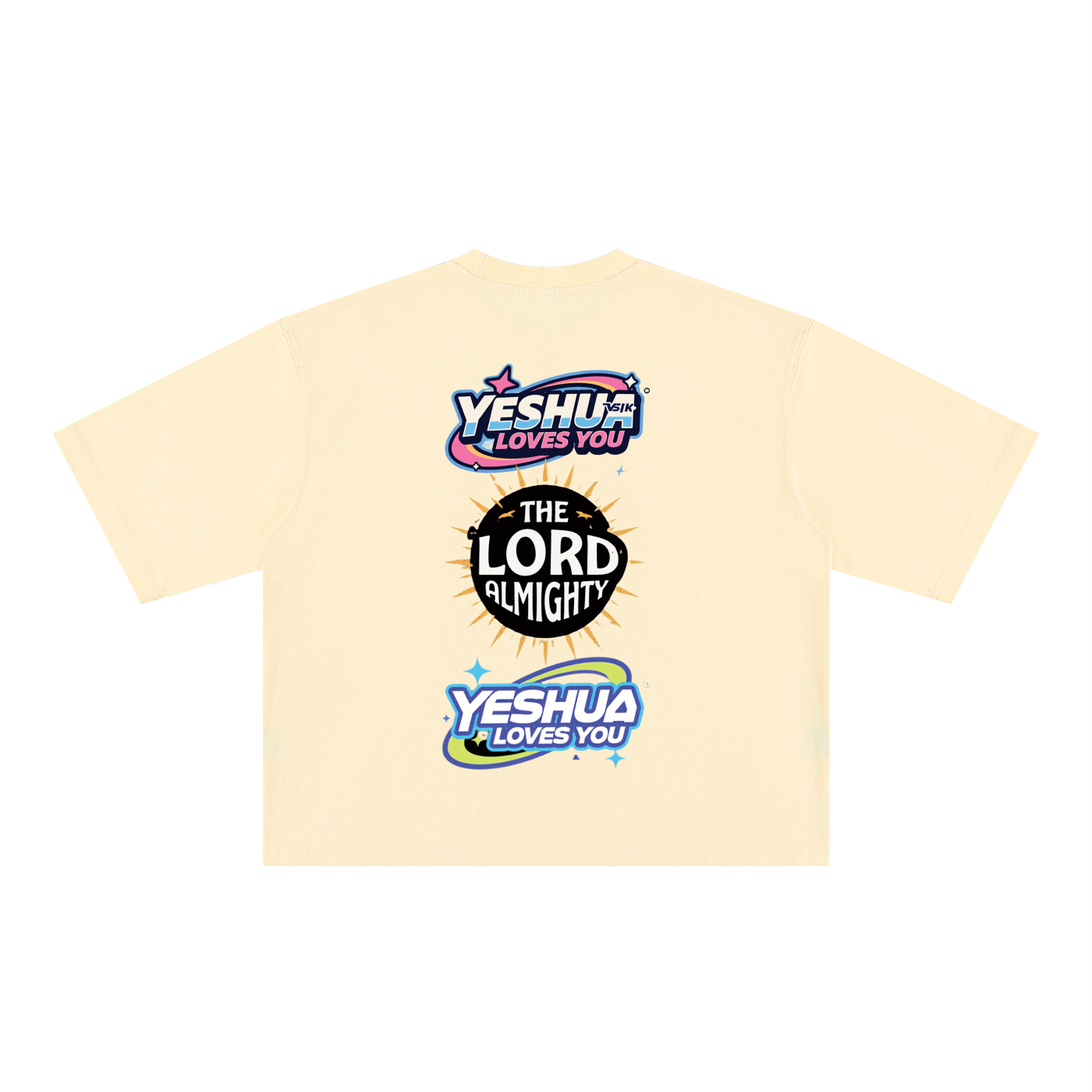 YESHUA: BOY/GIRL Heavyweight Mineral Wash Boxy T-Shirt