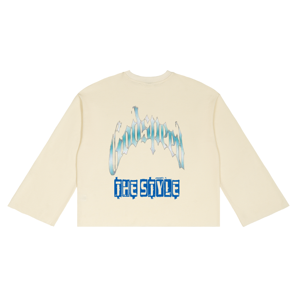 Unisex Waffle Raw Edge T-Shirt