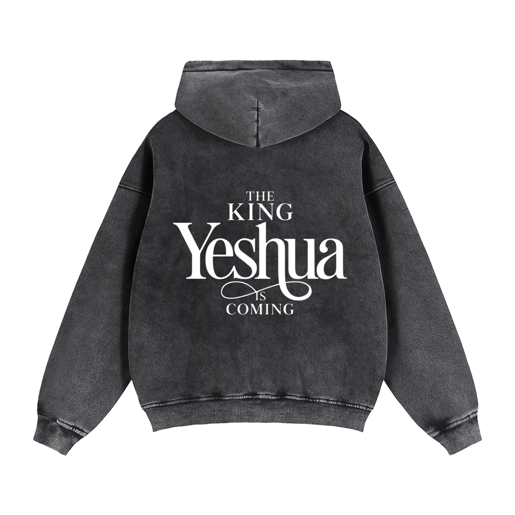 Zip-Through Boxy Fleece Hoodie