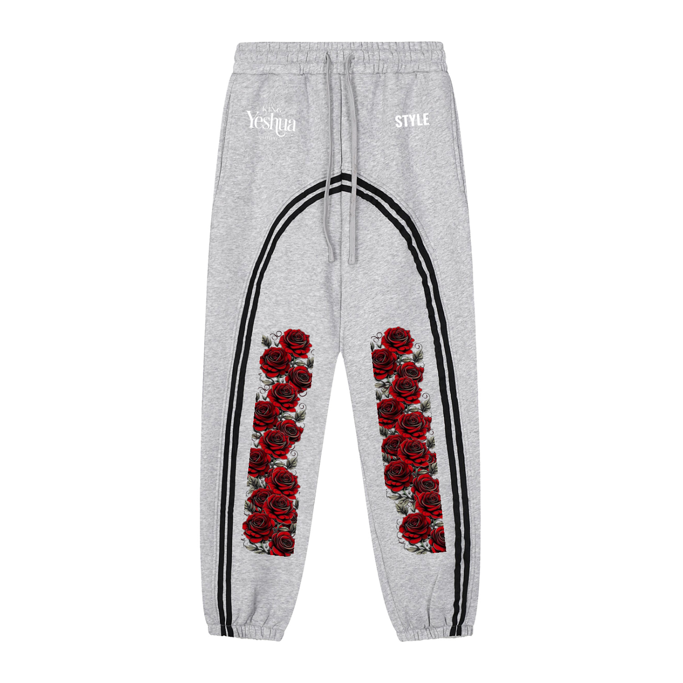 Sun Fade Contrast Tape Fleece Jogged Sweatpants