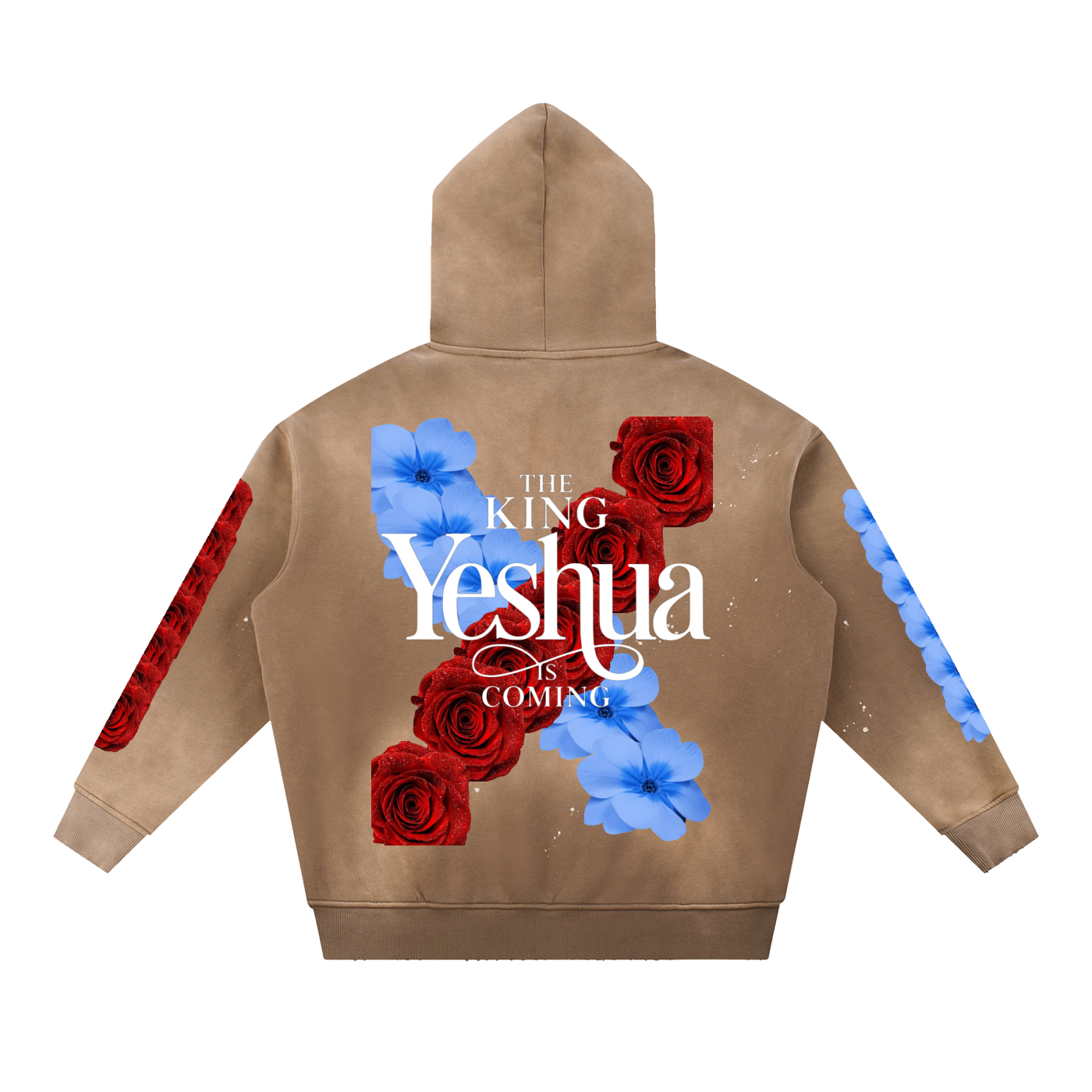 Vintage Washed Frayed Fleece Hoodie