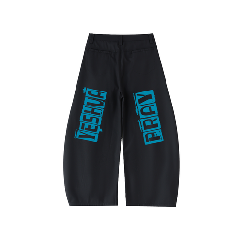 Black/blue YESHUA PANTS