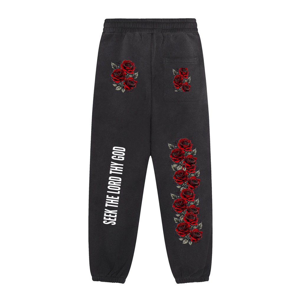 Sun Fade Contrast Tape Fleece Jogged Sweatpants