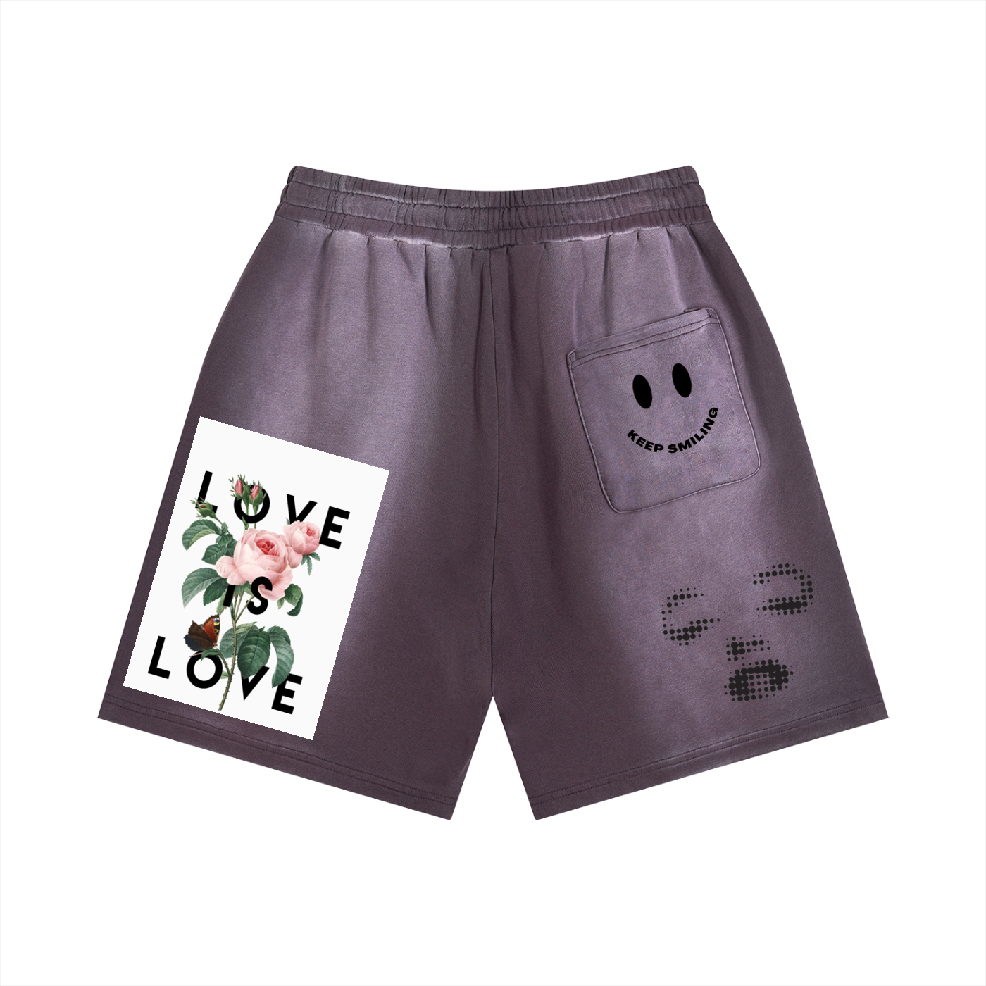 Sun Fade Distressed Shorts