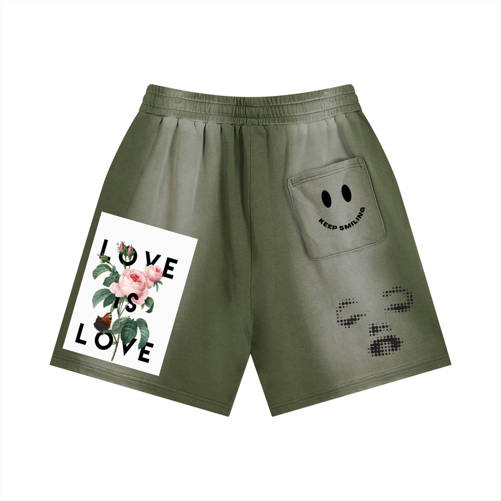 Sun Fade Distressed Shorts