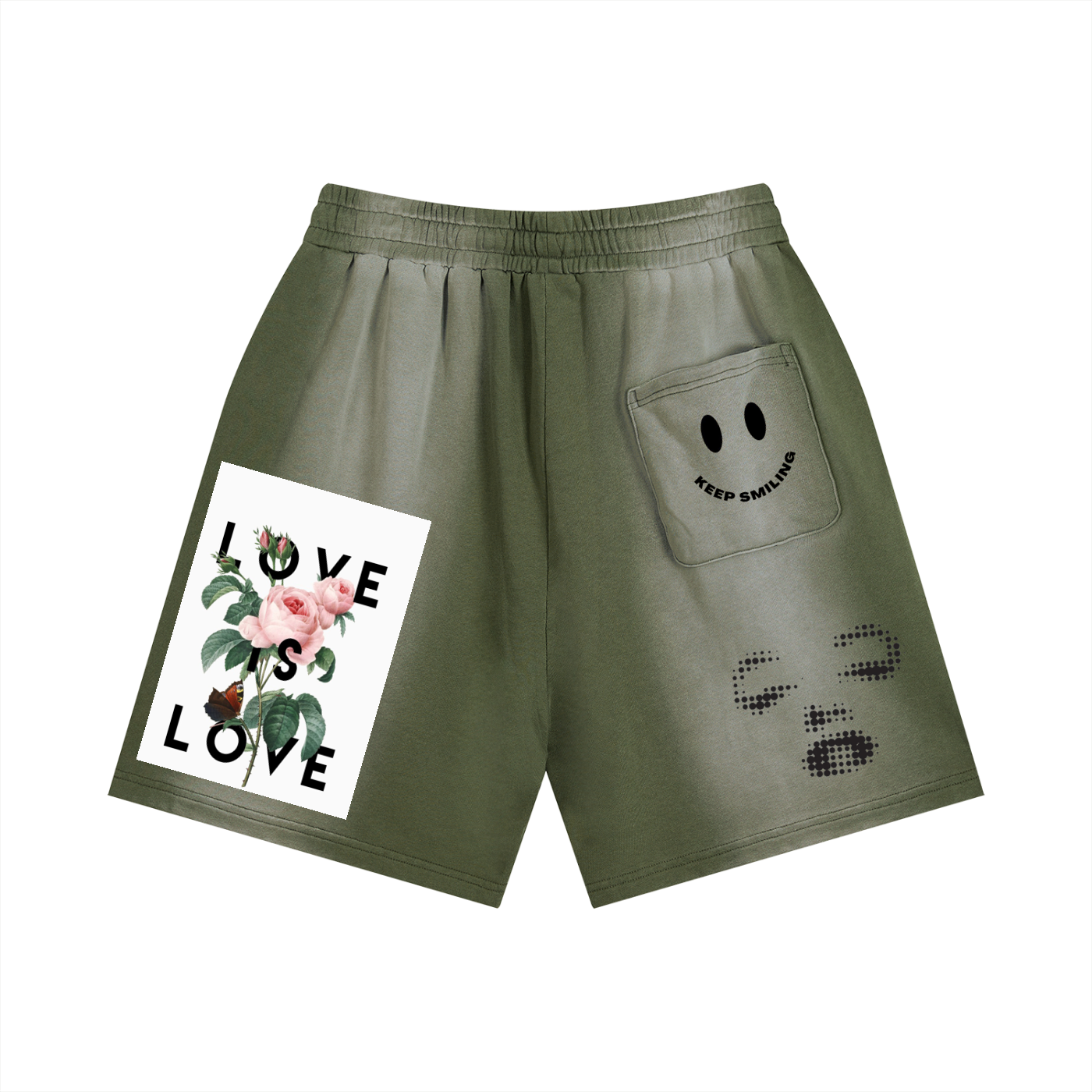 Sun Fade Distressed Shorts