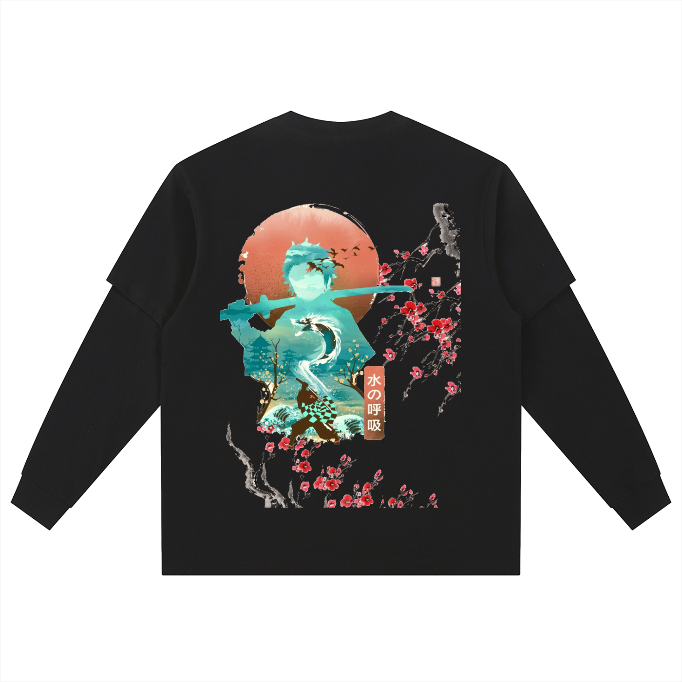 Layered Long Sleeve Oversized Tee
