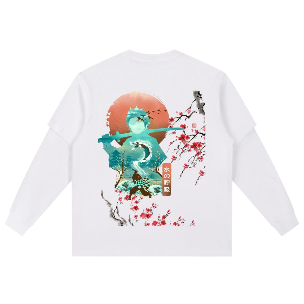 Layered Long Sleeve Oversized Tee