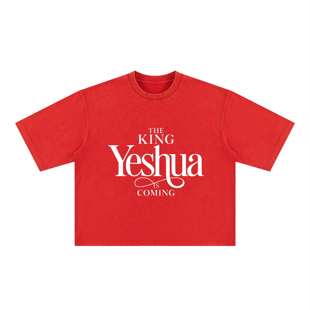 YESHUA: BOY/GIRL Heavyweight Mineral Wash Boxy T-Shirt