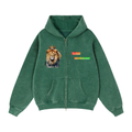 Zip-Through Boxy Fleece Hoodie