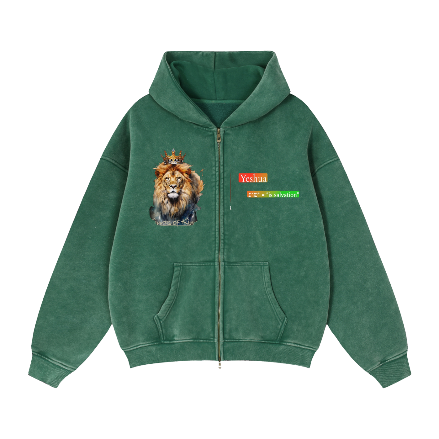 Zip-Through Boxy Fleece Hoodie
