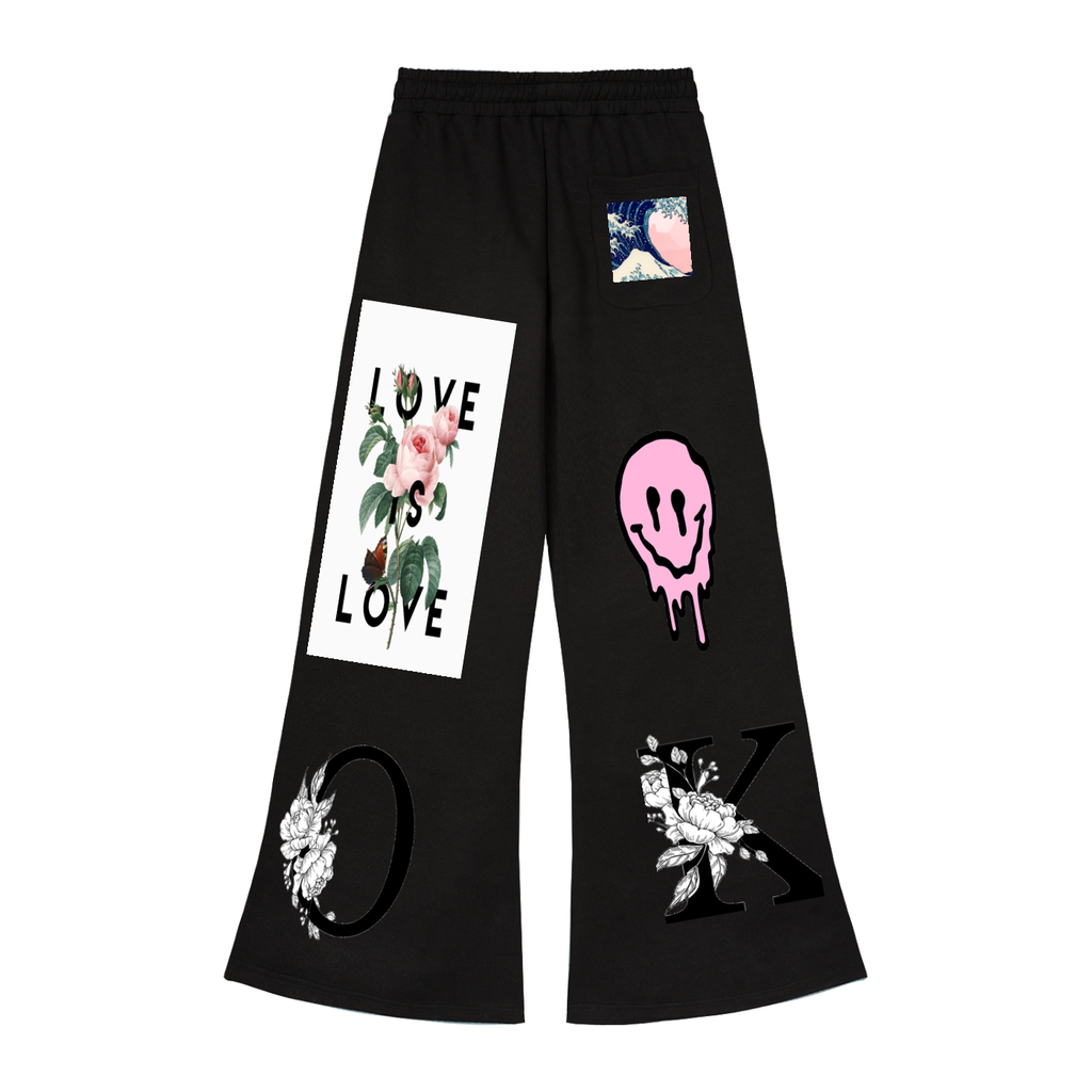 Wide Leg Drawstring Sweatpants