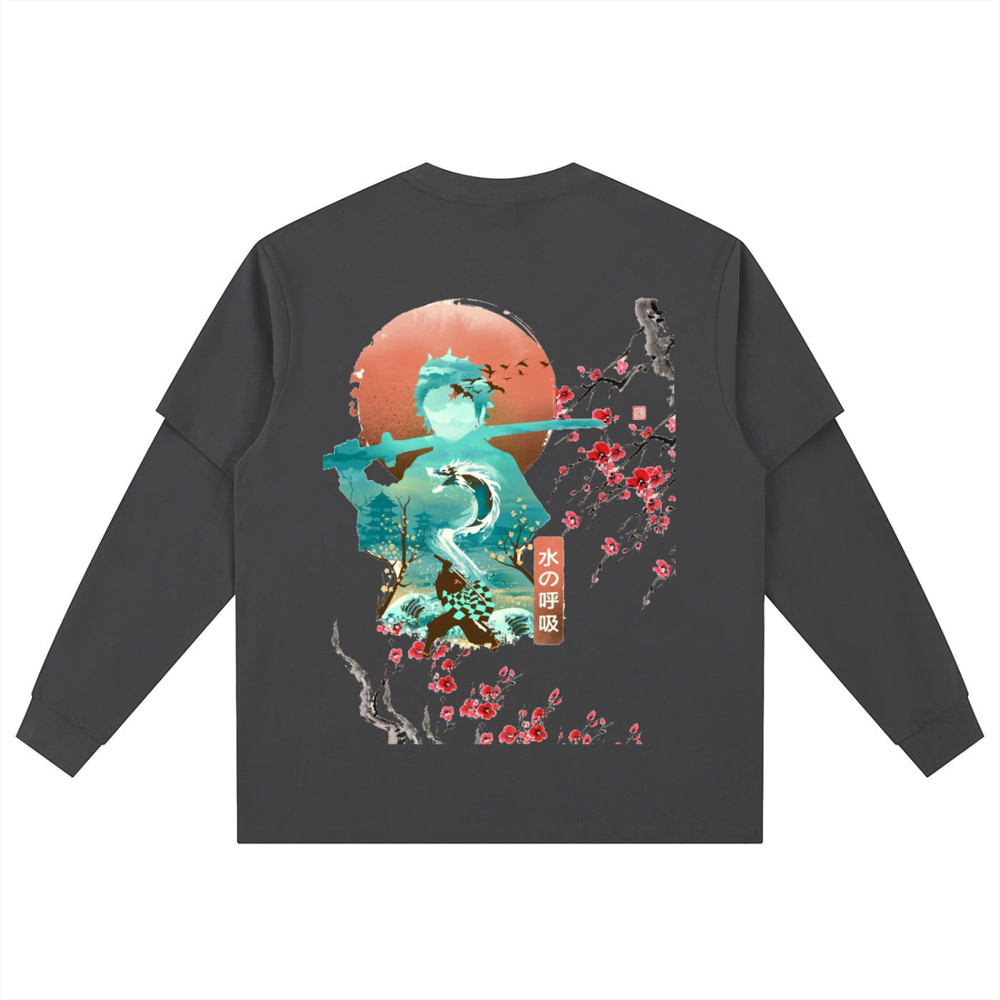 Layered Long Sleeve Oversized Tee